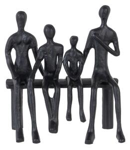 Decorative Figure Black Aluminium 20 x 11 x 24 cm