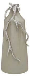 Bottle Beige Silver Aluminium Crystal 15 x 11 x 37 cm Decorative