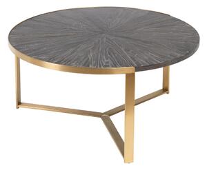 Centre Table Golden Dark brown 90 x 90 x 45 cm