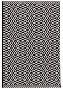 Rug Modern Geometric black/wool 160x230cm