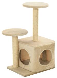 Cat Tree with Sisal Scratching Posts 60 cm Beige