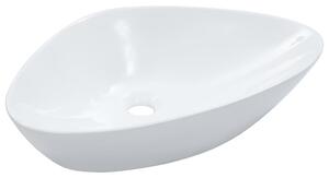 Wash Basin 58.5x39x14 cm Ceramic White