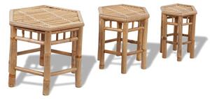 Garden Stools 3 pcs Bamboo