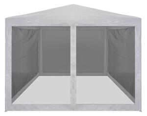 Party Tent with 4 Mesh Sidewalls 4x3 m