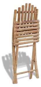 Folding Garden Chairs 2 pcs Bamboo
