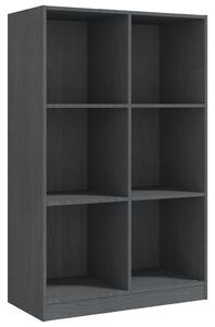 Book Cabinet Grey 70x33x110 cm Solid Pinewood