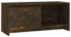 TV Cabinet Smoked Oak 90x35x40 cm Engineered Wood