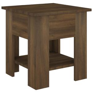 Coffee Table Brown Oak 40x40x42 cm Engineered wood