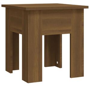 Coffee Table Brown Oak 40x40x42 cm Engineered Wood