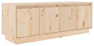 TV Cabinet 110x34x40 cm Solid Wood Pine