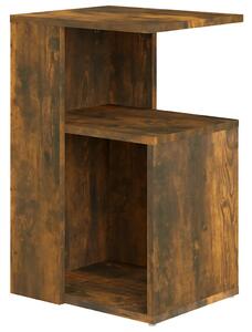 Side Table Smoked Oak 36x30x56 cm Engineered Wood