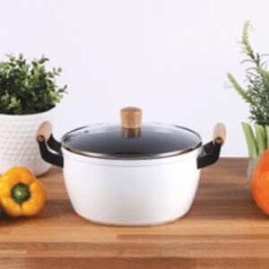 Livoo Stewpot with Wooden Handles 24 cm 5 L White