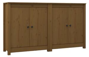 Sideboards 2 pcs Honey Brown 70x35x80 cm Solid Wood Pine