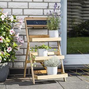 HI 3-tier Foliding Plant Stand Rack Wood