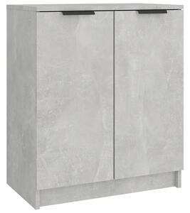 Shoe Cabinet Concrete Grey 59x35x70 cm Engineered Wood