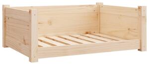 Dog Bed 75.5x55.5x28 cm Solid Pine Wood