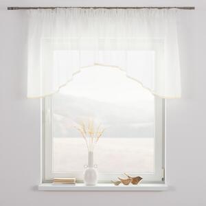 Lily white arched pelmet