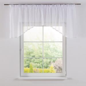 Lily white arched pelmet