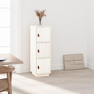 Highboard White 34x40x108.5 cm Solid Wood Pine