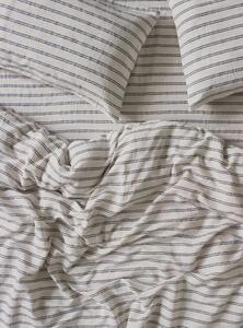 Ivory Kemptown Stripe Linen Blend Duvet Cover | Single | Piglet in Bed