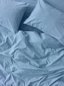 Pale Blue Favourite Shirt Stripe Cotton Duvet Cover | Single | Piglet in Bed