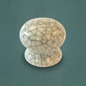 Cream Crackle - Ceramic Cabinet Knobs