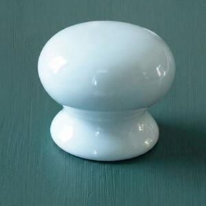 White Ceramic Cabinet Knob