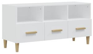 TV Cabinet High Gloss White 102x36x50 cm Engineered Wood