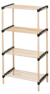 Storage solutions Shoe Rack with 4 Shelves Wood 49x28x92.5 cm