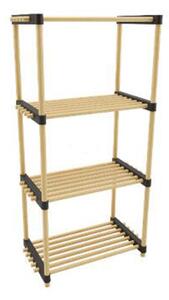 Storage solutions Shoe Rack with 4 Shelves Wood 49x28x92.5 cm