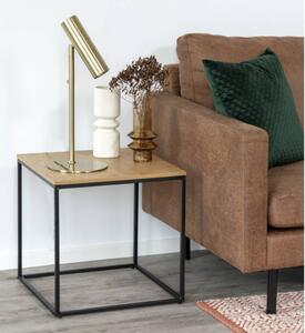 House Nordic Side Table Avery Oak and Black