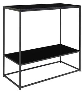 House Nordic Console Table with 2 Shelves Avery Black