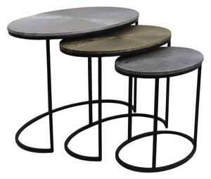 HSM Collection 3 Piece Coffee Table Set Fletcher Oval