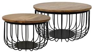 HSM Collection 2 Piece Coffee Table Set Maden Round