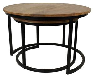 HSM Collection 2 Piece Coffee Table Set Ronin Round