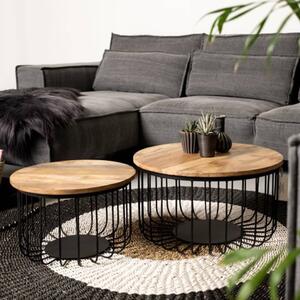 HSM Collection 2 Piece Coffee Table Set Maden Round
