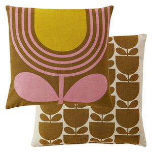 Orla Kiely Striped Tulip 45cm x 45cm Filled Cushion Pink Ochre