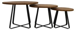 HSM Collection 3 Piece Coffee Table Set Junction Round