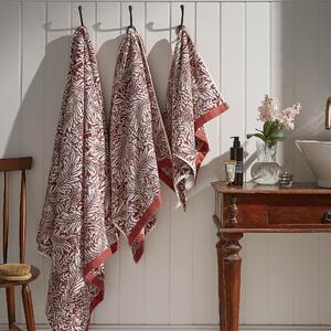 William Morris At Home Larkspur Towel Brick