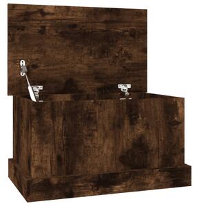 Storage Box Smoked Oak 50x30x28 cm Engineered Wood