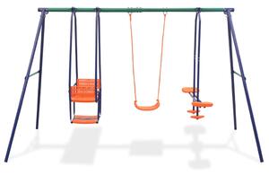 Swing Set with 5 Seats Orange