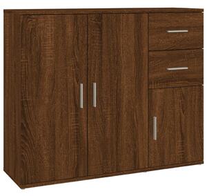 Sideboard Brown Oak 91x29.5x75 cm Engineered Wood