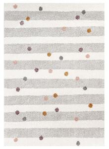 Stripes and Dots beige rug 160x230cm