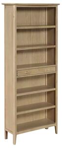 Petaluma Wooden Bookcase With 6 Shelves - Oak