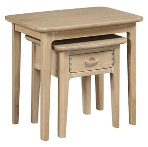 Petaluma Wooden Nest Of 2 Tables - Oak