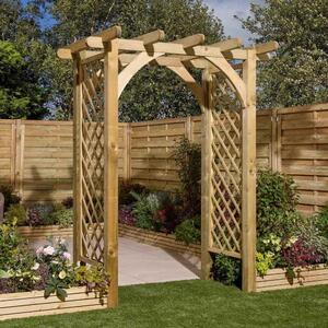 Sculpta Garden Wooden Arch In Natural