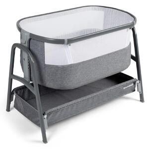 Ickle Bubba Bubba&Me Bedside Crib - Space Grey