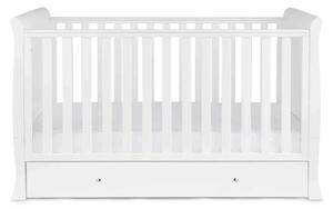 Ickle Bubba Snowdon Classic Cot Bed White - Without Mattress