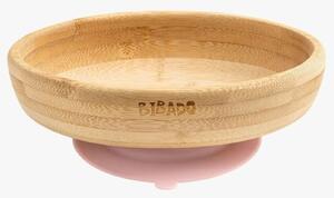 Bibado Natural Bamboo Suction Bowl - Blush