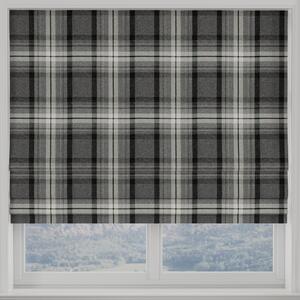 Highland Check Made To Measure Roman Blind Charcoal